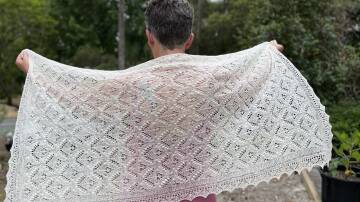 Tracey Tancred's magnificent handcrafted shawl won gold at the 2024 Sydney Royal Easter Show. Picture supplied.