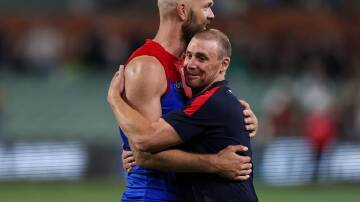 Demons coach Simon Goodwin is backing Max Gawn to continue his good form against benchmark Geelong. (Matt Turner/AAP PHOTOS)