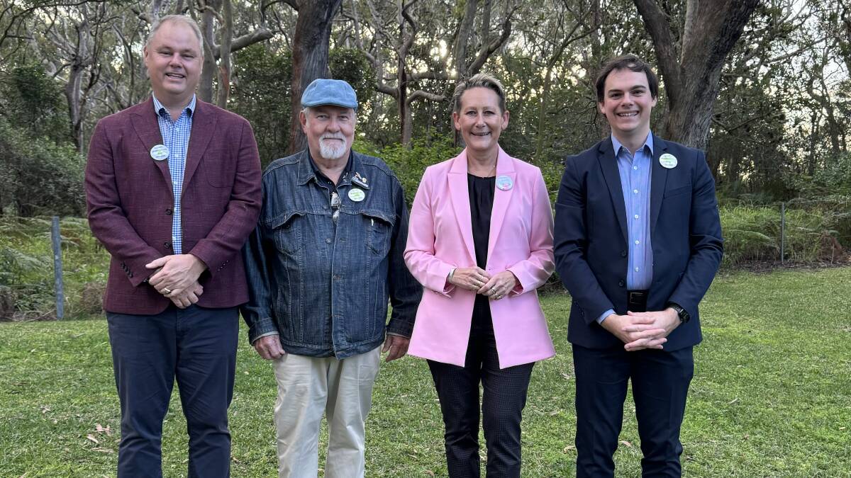 Jason Wells, Peter Francis, Leah Anderson and Giacomo Arnott at the campaign launch for Labor's candidates. Picture supplied