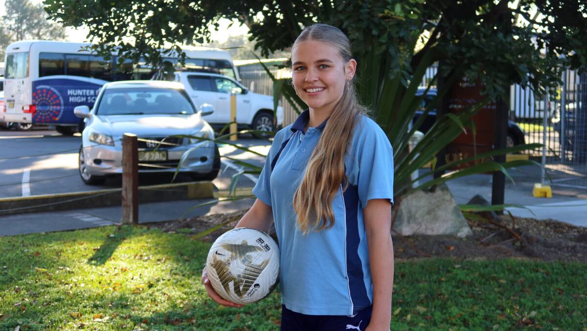 Hunter River High School's Emma McGovern is representing Australia at the Dana Cup in Denmark. Picture by Laura Rumbel
