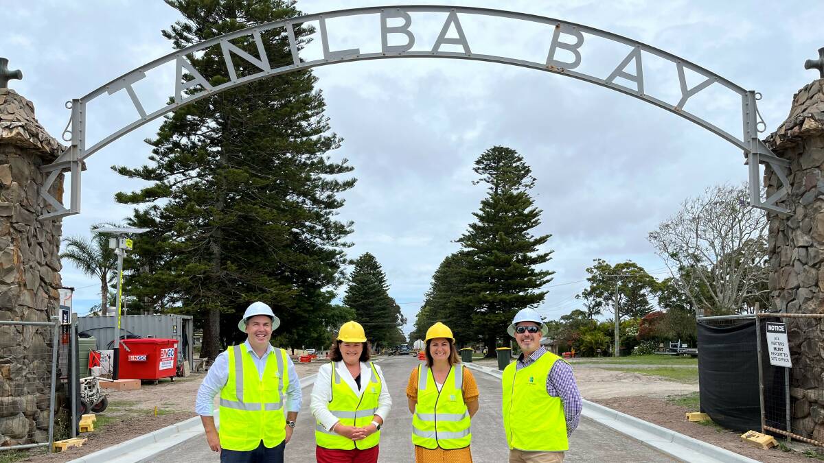 Ryan Palmer, Meryl Swanson, Kristy McBain and Port Stephens Council Capital Works Section Manager Phil Miles. Picture supplied