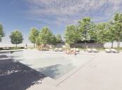 An artistic impression of the outdoor heated pool at Reflections Hawks Nest. Picture supplied