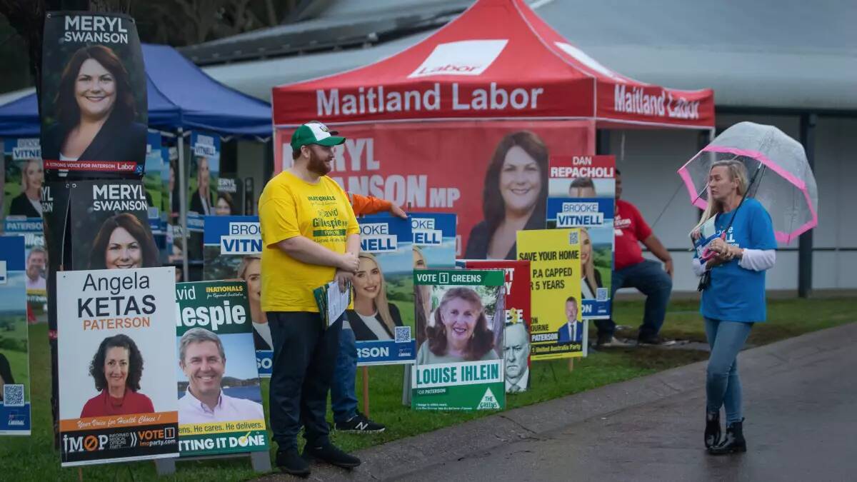 Paterson polling booth during the 2022 election. 