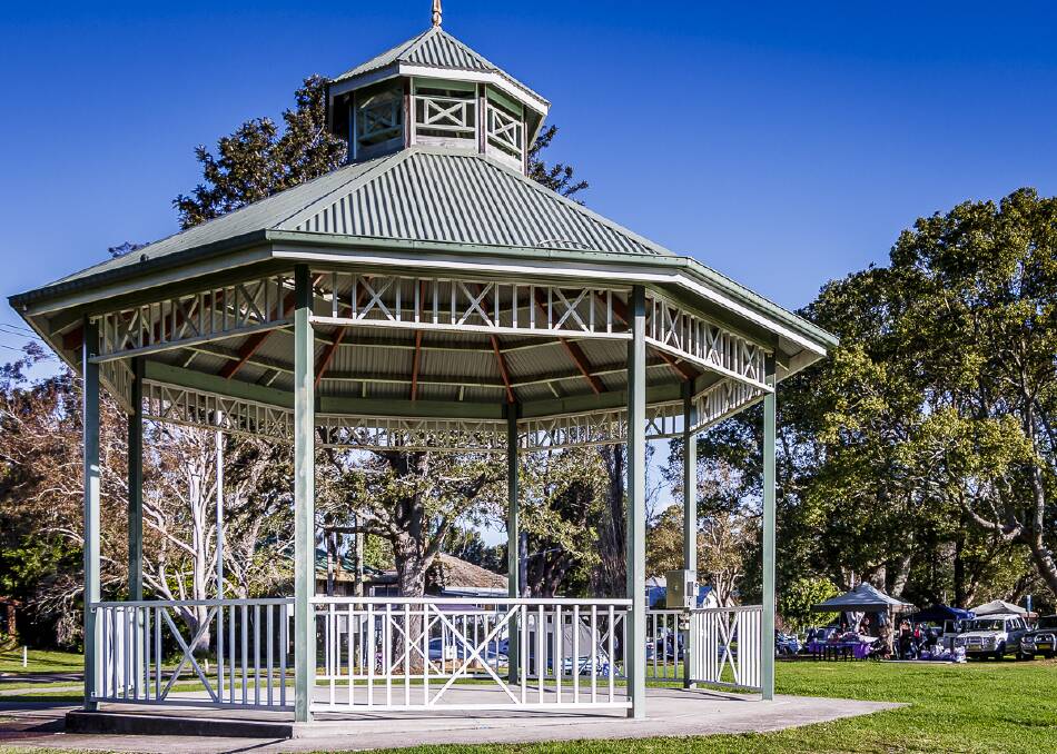 The rotunda in Riverside Park, Raymond Terrace. Port Stephens Council has received a $100,000 state government grant to host a winter event in Raymond Terrace. Picture supplied.