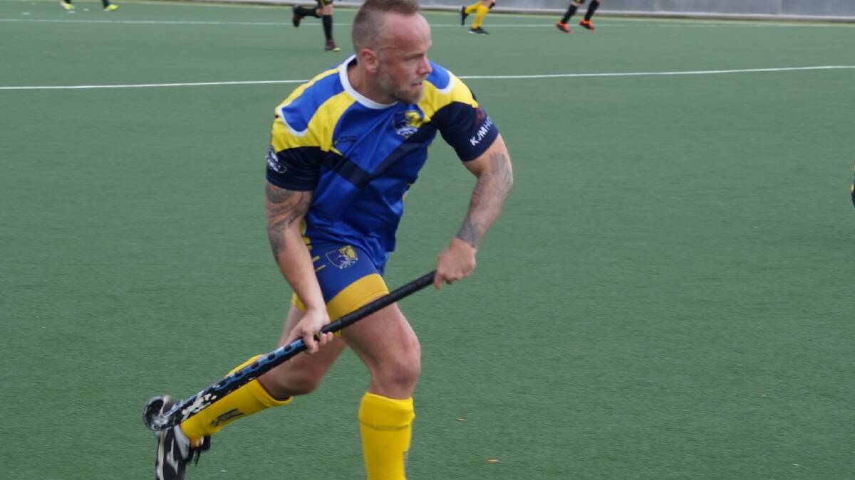 Port Stephens Hornets Hockey Club third grade midfielder Chris Southall. The team will play in the grand final on Saturday, September 17. 