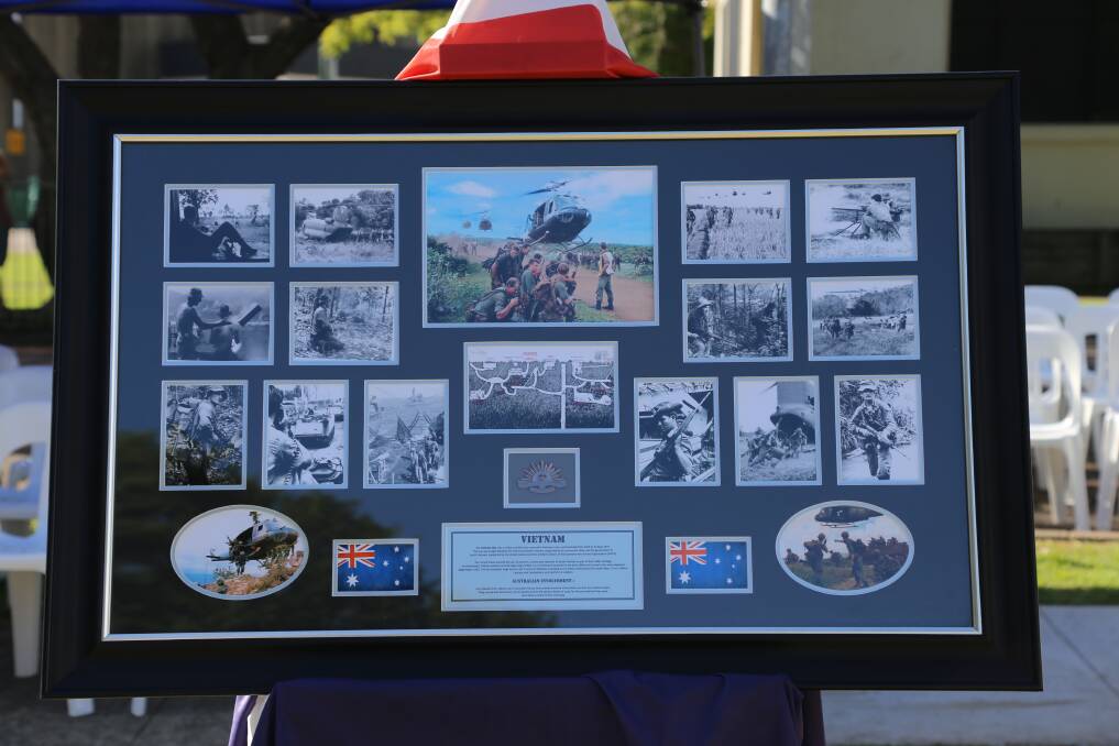 Tribute to Raymond Terrace's Vietnam Veterans in Anzac Park on Anzac Day.