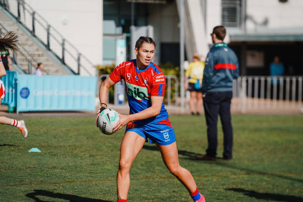 Knights winger Shanice Parker has been left off New Zealand's team list for the World Cup final, after injuring her knee earlier in the tournament. Picture supplied by the Newcastle Knights.