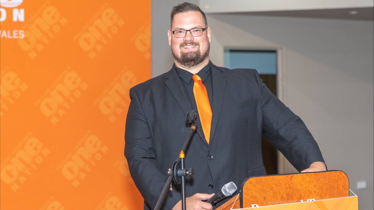 Mark Watson from Corlette is the One Nation candidate for the lower house seat of Port Stephens in the March 25 state election. Picture supplied.