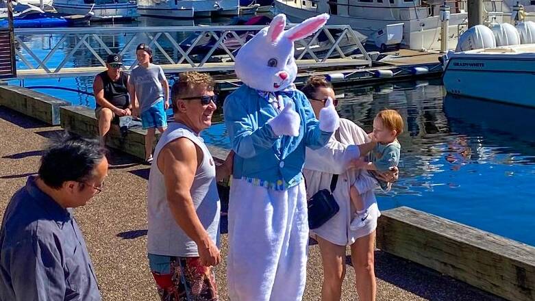 See the Easter bunny at d'Albora Marinas in Nelson Bay on Easter Sunday (April 9).