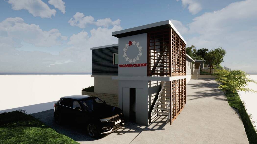An artist's impression of the new Yacaaba Centre building. 