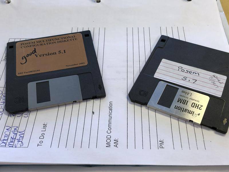 "We have won the war on floppy disks on June 28!" Digital Minister Taro Kono said. (AP PHOTO)
