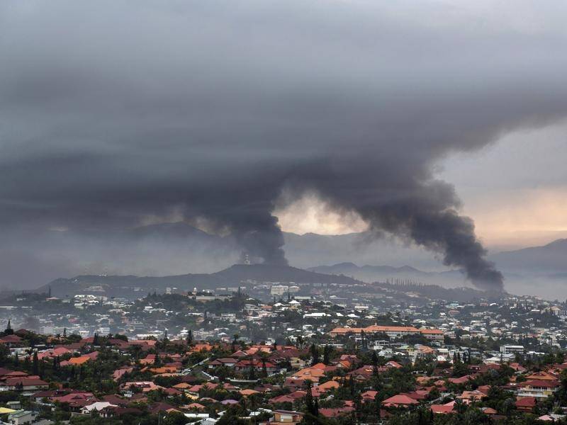 Canberra is sending flights to evacuate Australians from New Caledonia following riots there. (AP PHOTO)