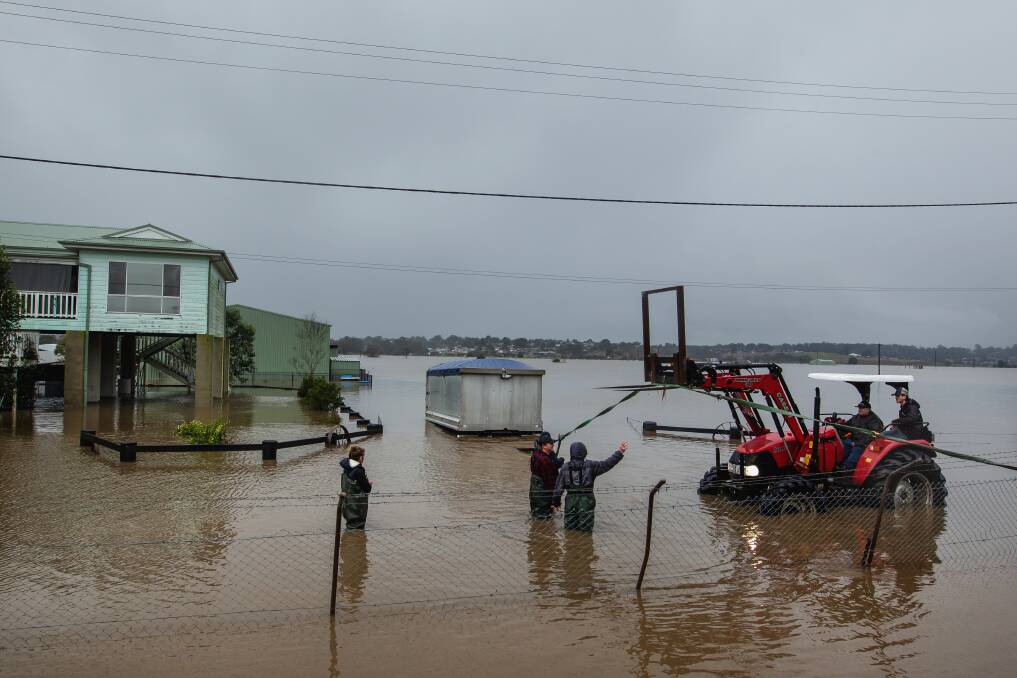 Flooding near Maitland in July. Picture by Marina Neil
