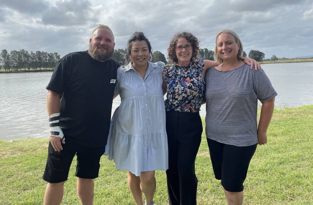 Addie's Angels - close friend Damo Nicholls, Sass Dance Fitness instructors Melinda Murdock and Belinda Mikaelian and close friend Kathy Johnson, are organising fundraising events to help with costs of treatment and living. Picture by Alanna Tomazin