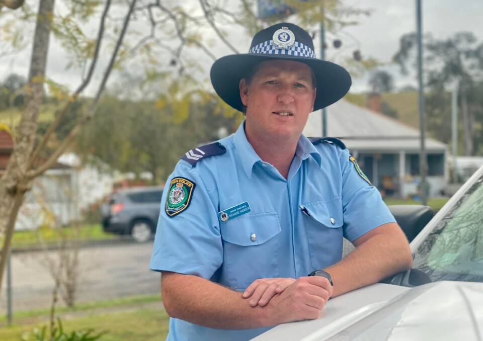East Gresford-based Senior Constable Richard Hansen wasted no time wading into floodwaters to save three people on Thursday, September 22, in a solo rescue operation. Picture by Alanna Tomazin