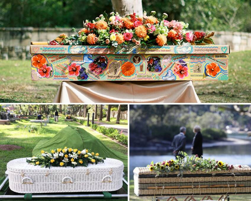 There are many different options when it comes to choosing a coffin. Pictures by Picaluna Funerals